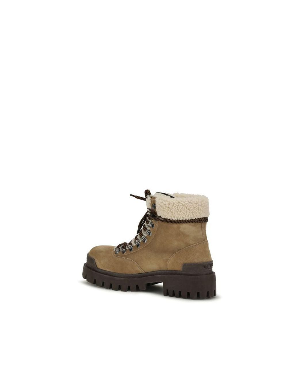 Balenciaga Brown Beige Suede Leather Lace for men