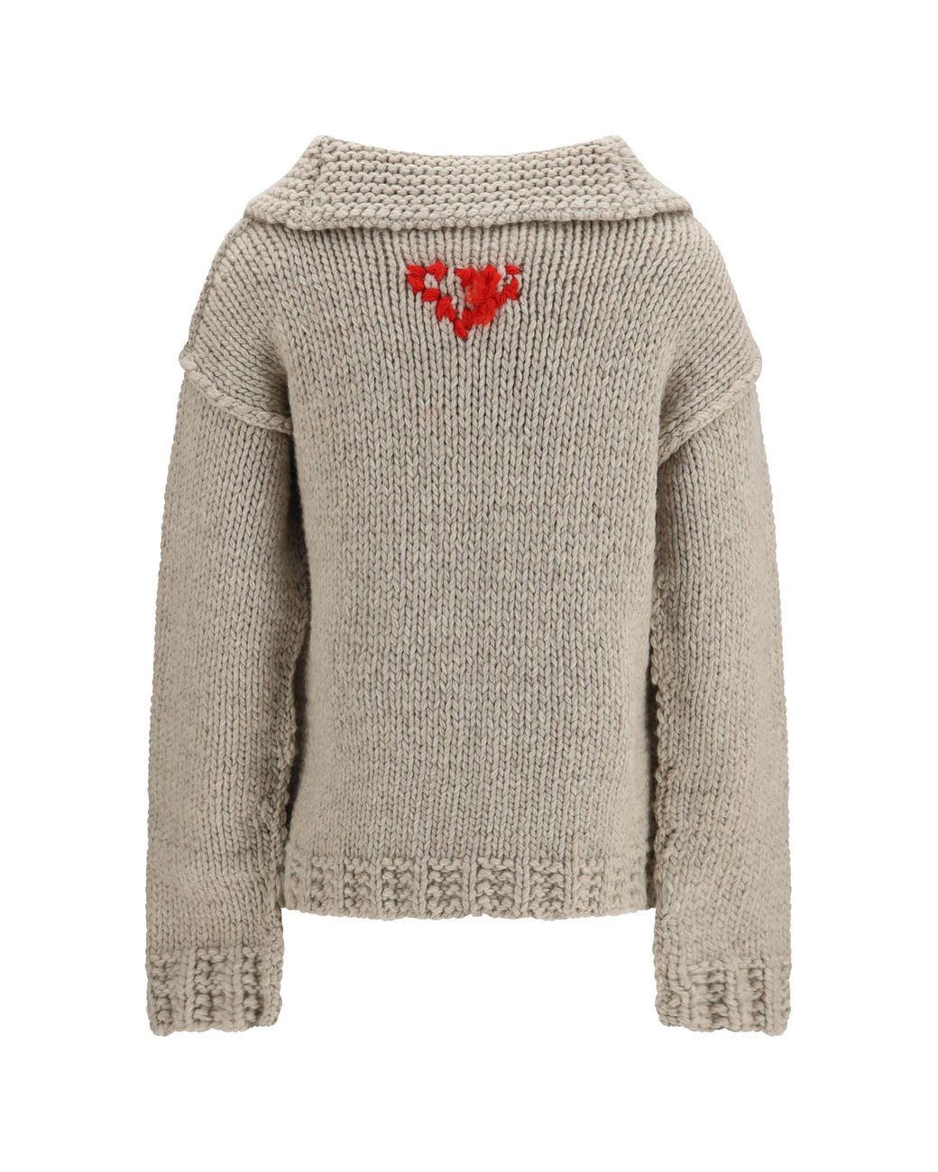 Prada Multicolor Wool Zip Cardigan Fleece Ovis Aries Sweater