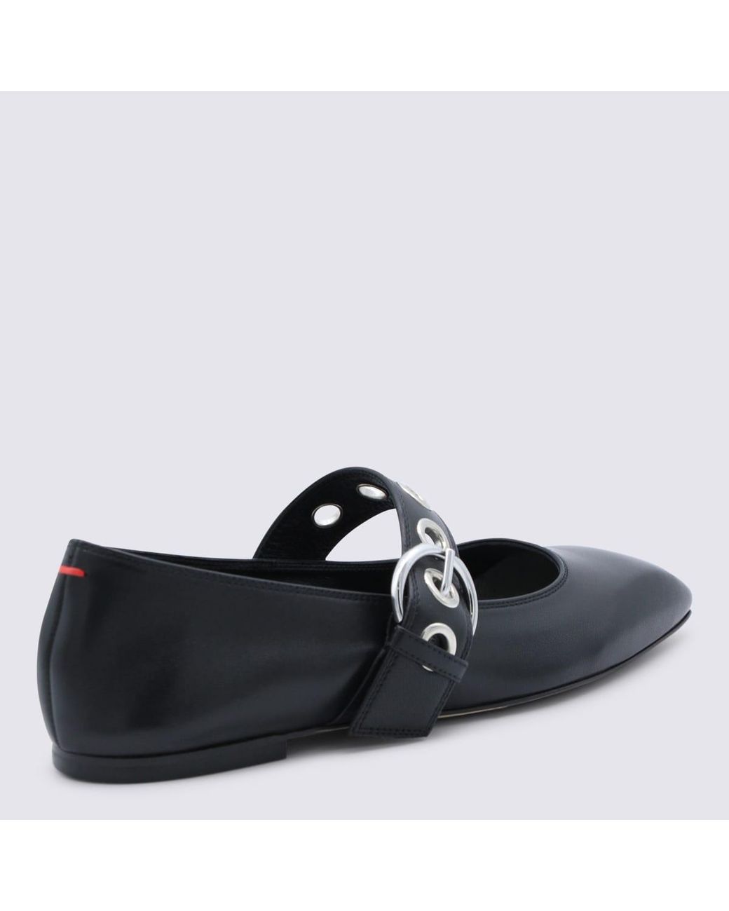 Aeyde Black Leather Flats