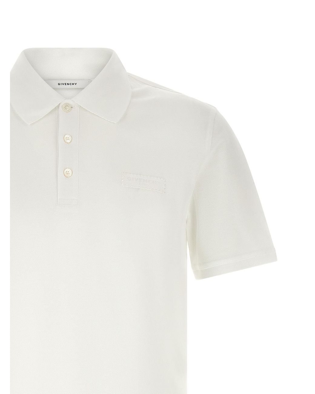 Givenchy White Paris' Polo Shirt for men