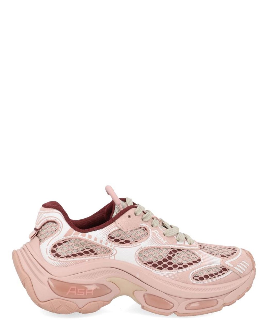 Ash Pink Sneakers Dragon Calf Leather Trainers