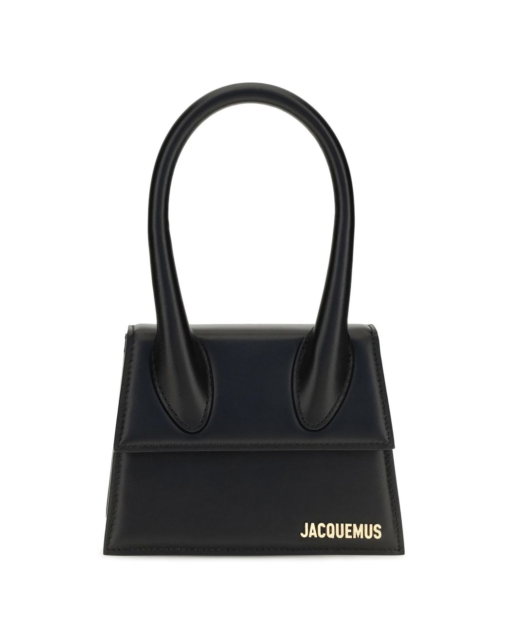 Jacquemus Black Le Chiquito Medium Leather Top Handle Bag