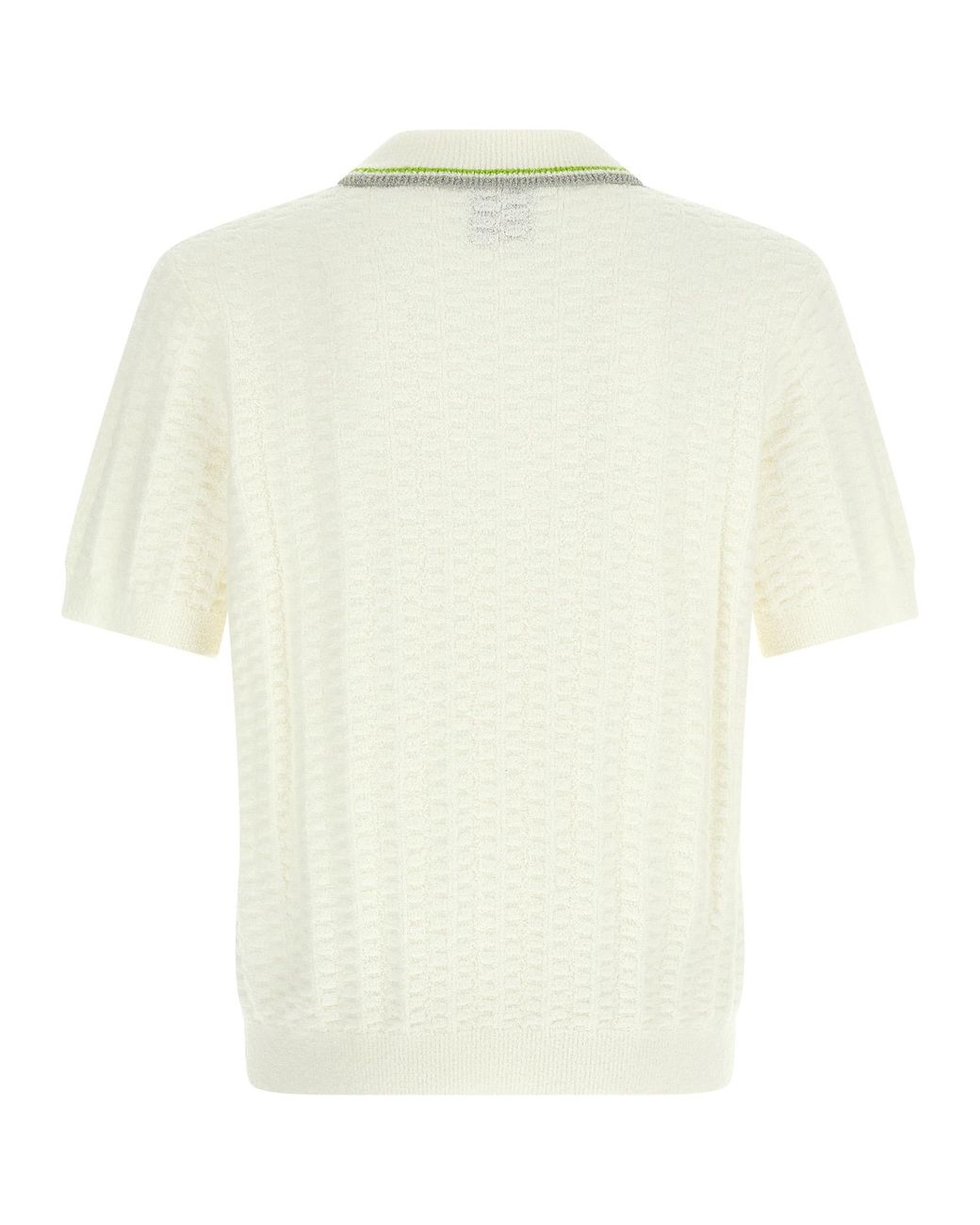 Casablanca White Cotton Polo Shirt for men