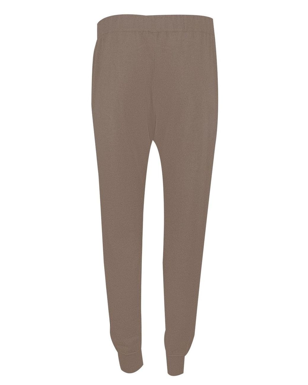 Brunello Cucinelli Brown Taupe Wool Jogger Trousers