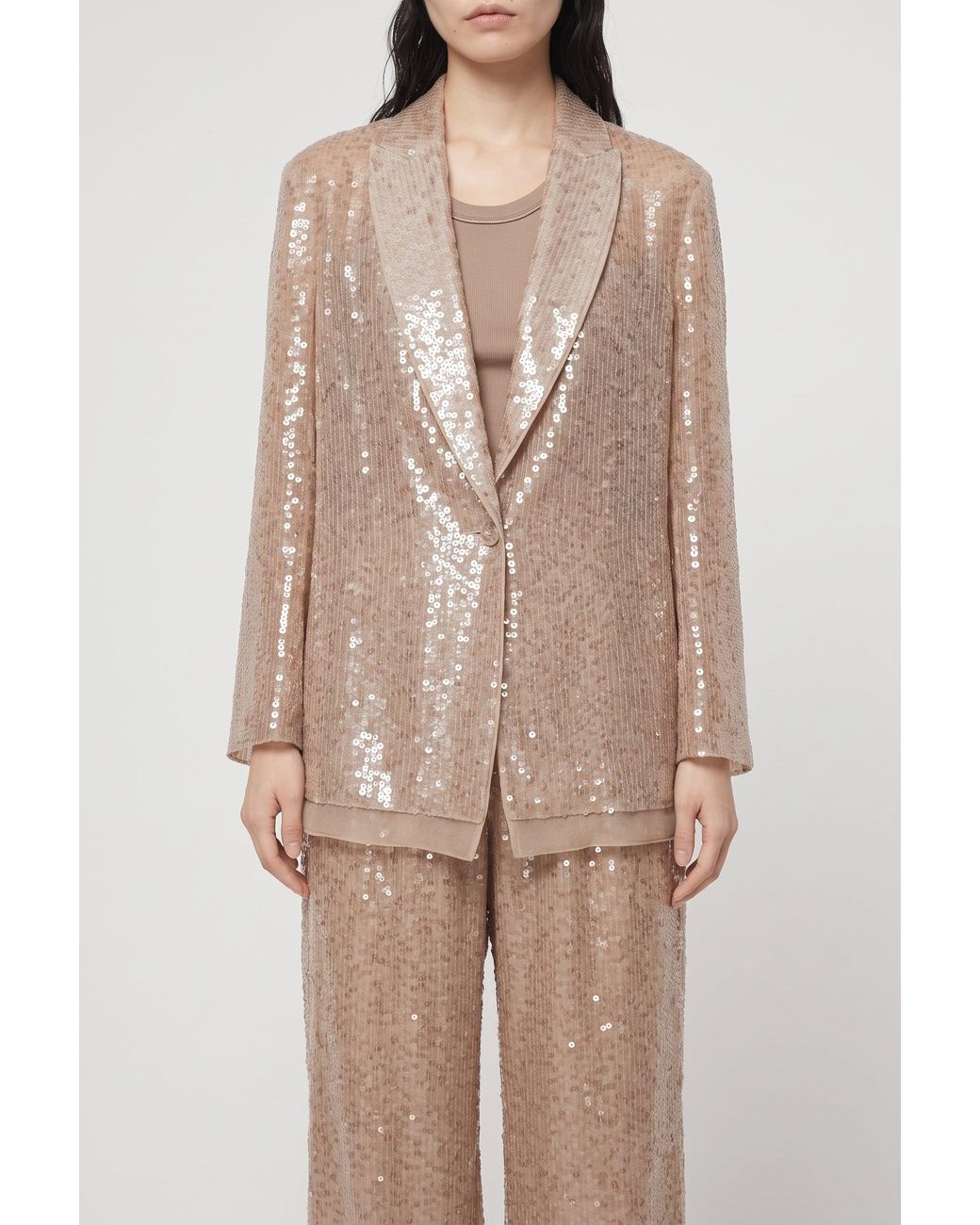 Brunello Cucinelli Natural Light Silk Suit