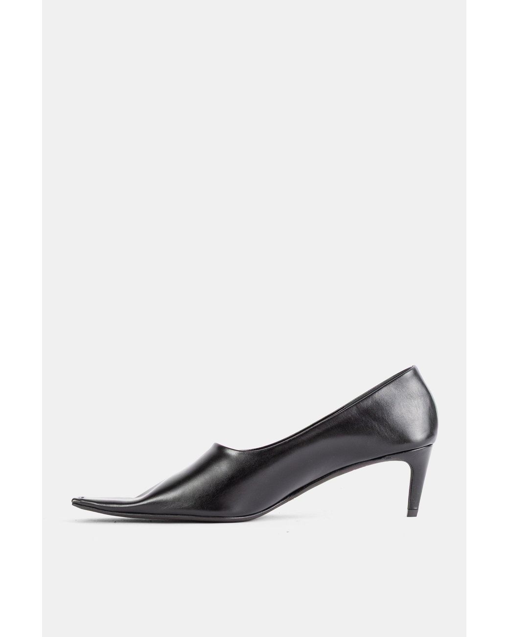 Khaite White Escarpins Marlene Pump 50 En Cuir Noir Pumps