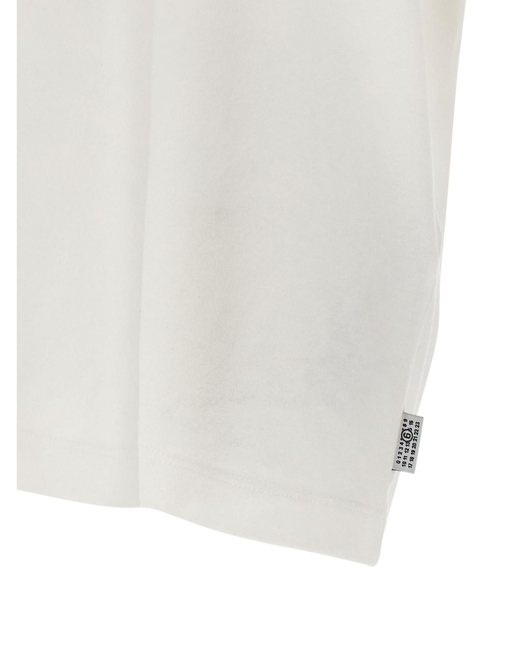 MM6 by Maison Margiela Necklace Trompe L'oeil Graphic T-shirt White for men