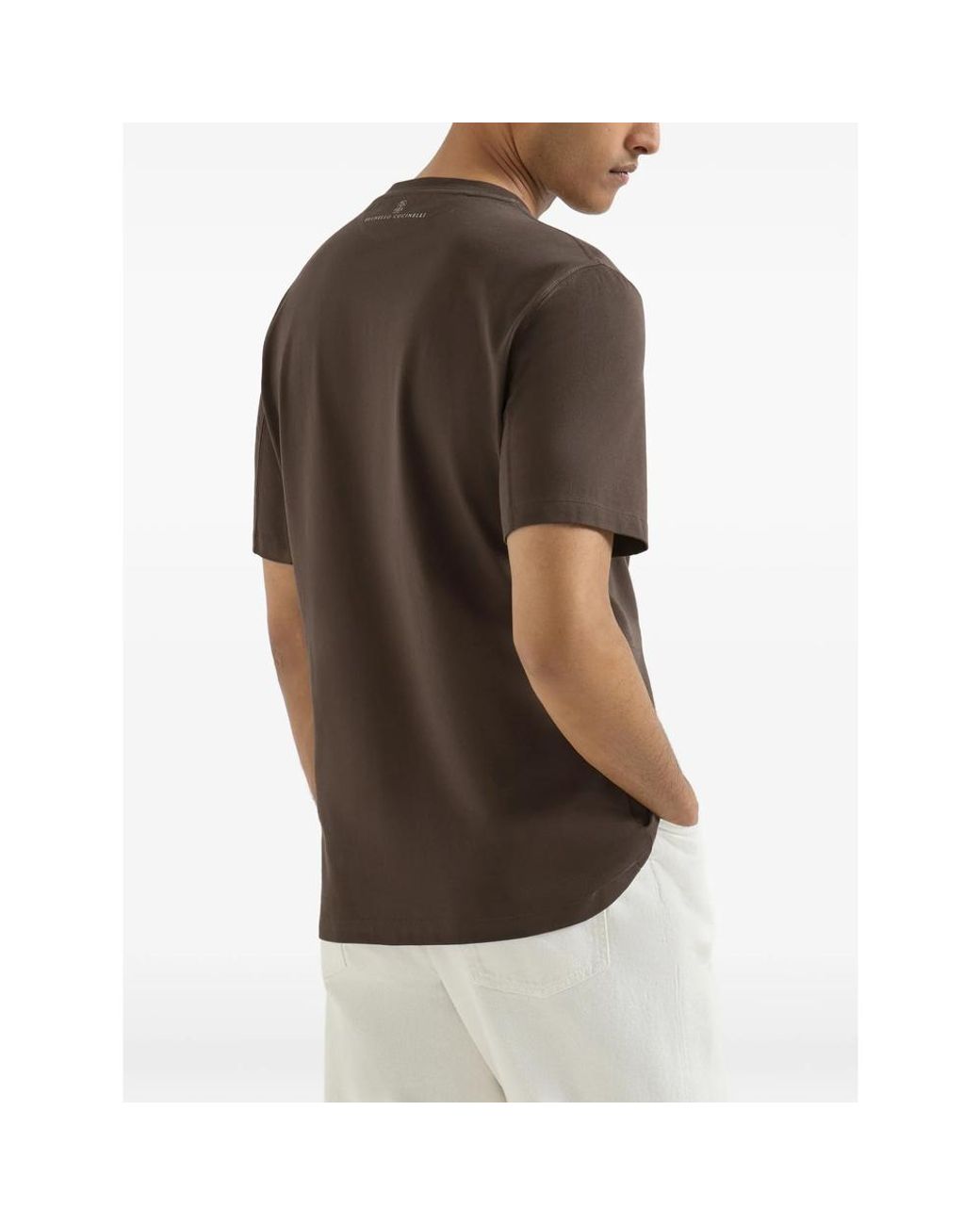Brunello Cucinelli Brown T-Shirts & Vests for men