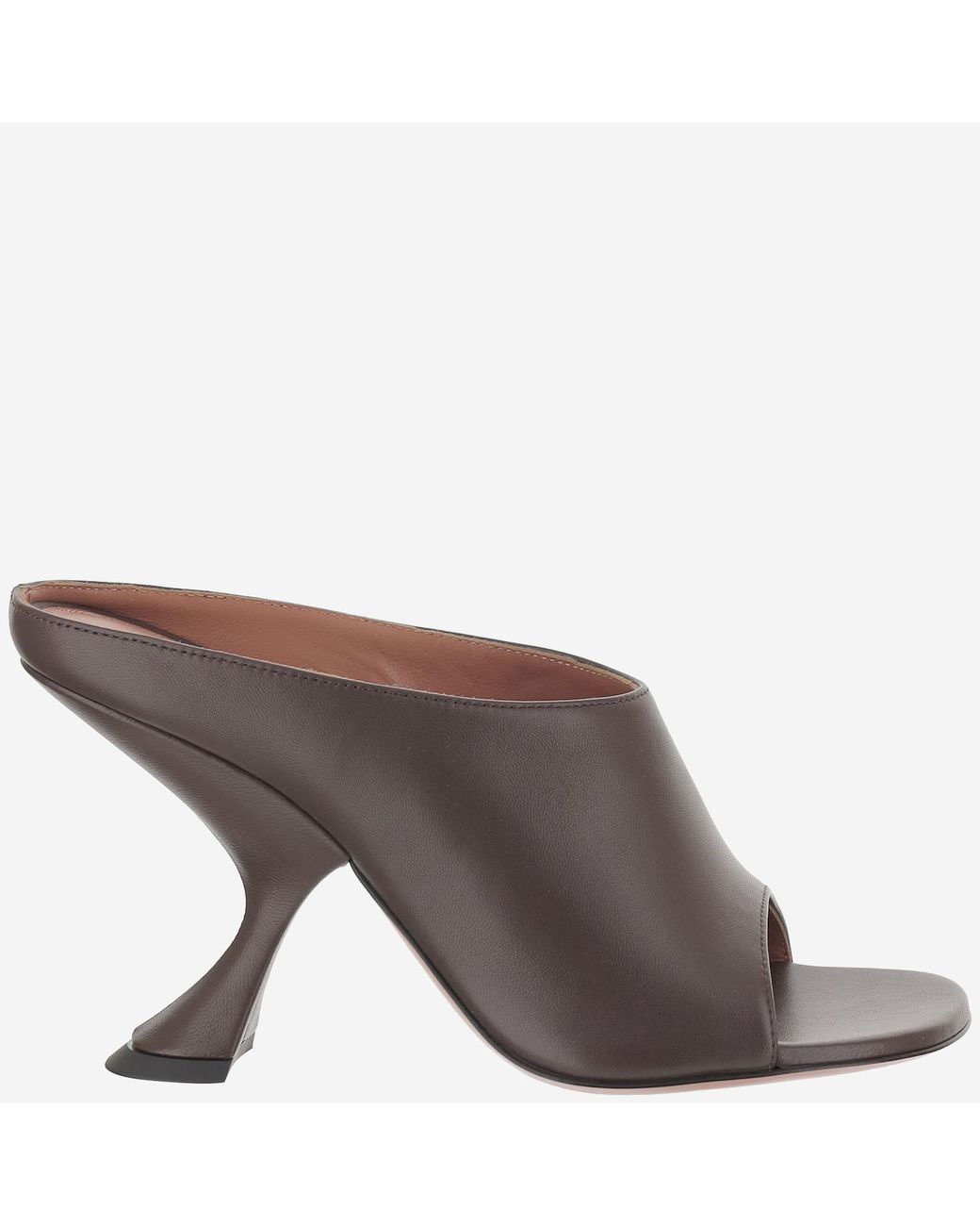 AMINA MUADDI Gray Uma Leather Sandals