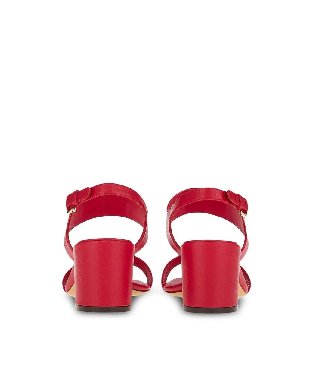 Ferragamo Pink Gancini-Plaque Block-Heel Sandals