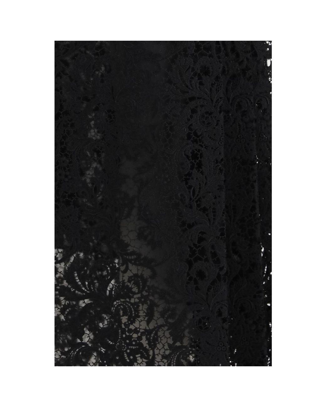 Fendi Black Silk Midi Skirt