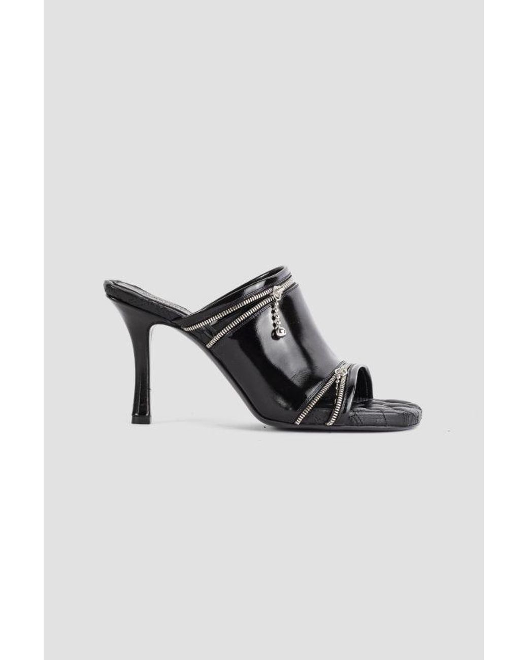 Burberry Black Lf Peep Sandal 85 Pumps