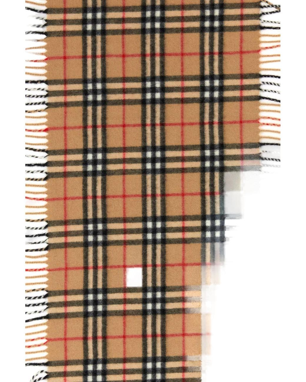 Burberry Black Burberry Cashmere Check Scarf