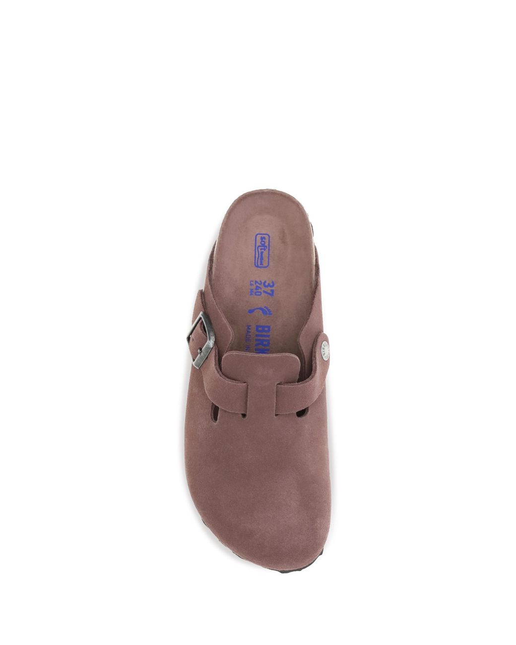 Birkenstock Brown Mules Boston Suede Upper: Suede; Sole: Rubber Sandal