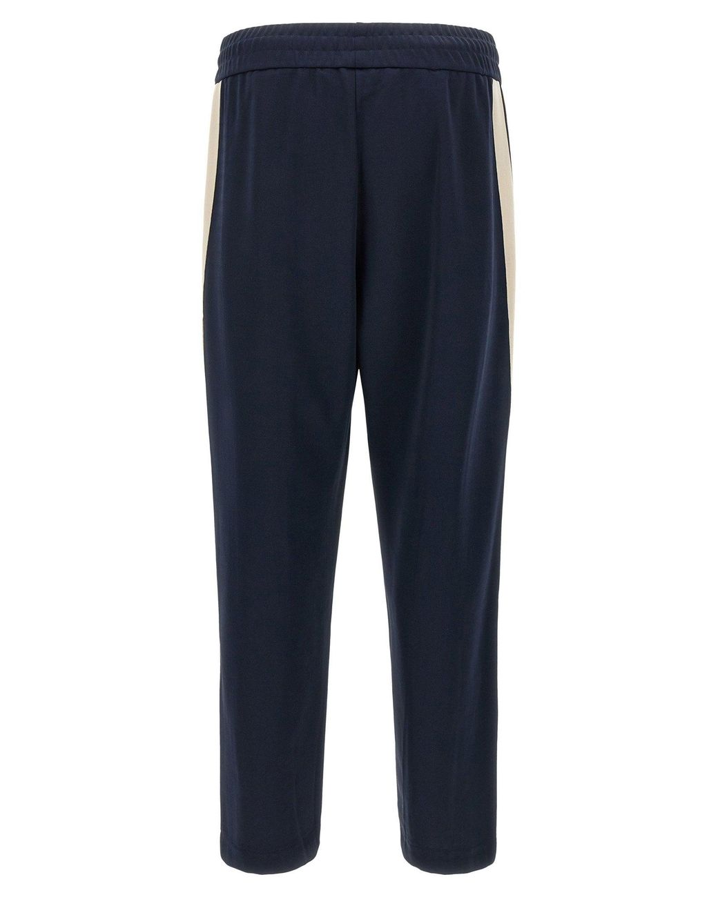 Palm Angels Blue Contrast Stripe Technical Joggers for men