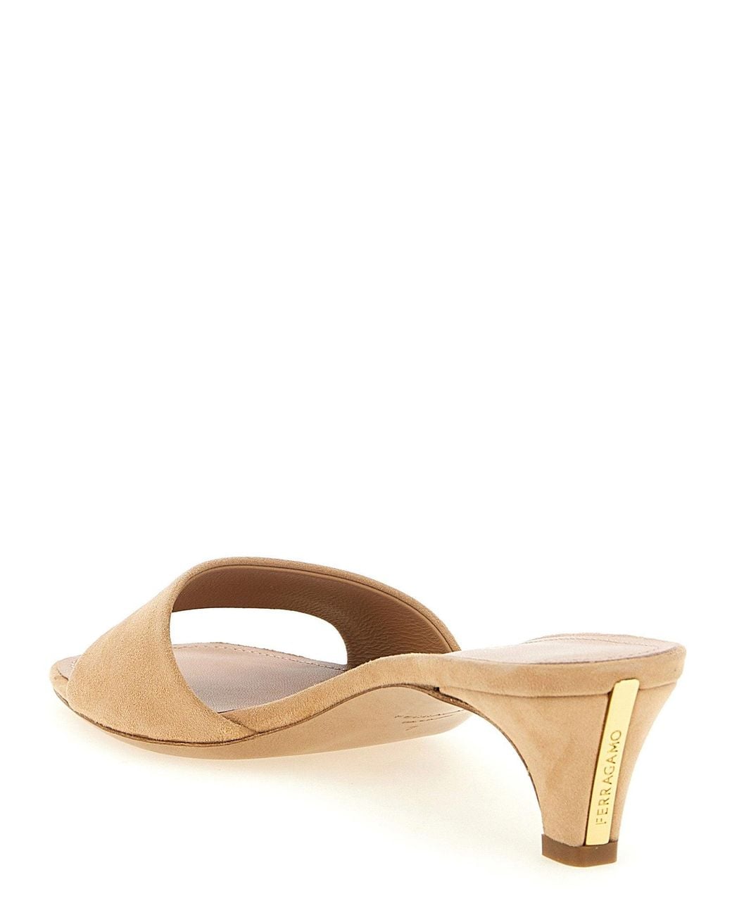 Ferragamo Brown Tatiana Heel Sandal