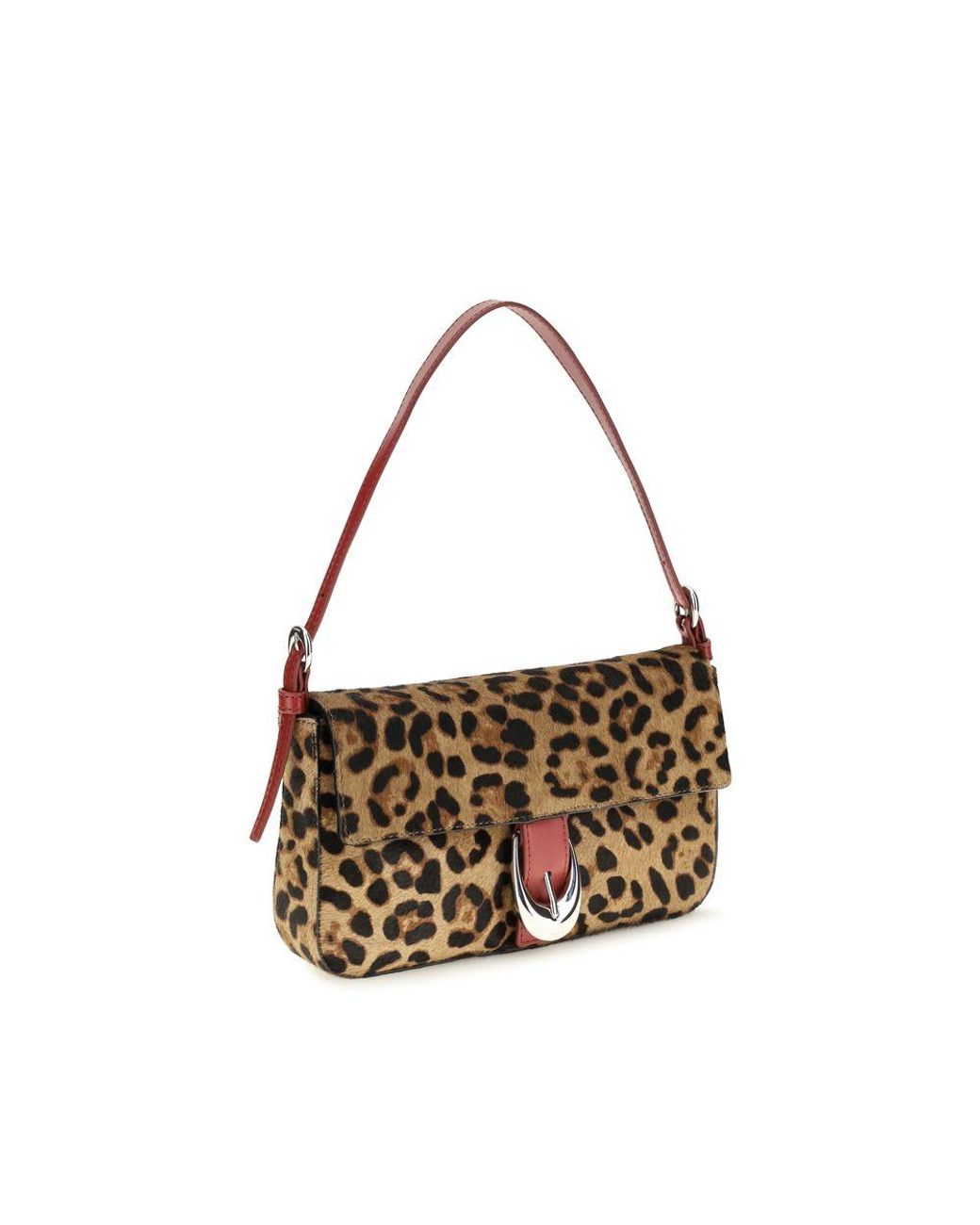 Staud Metallic Beige Calf Leather Bos Taurus Shoulder Bag