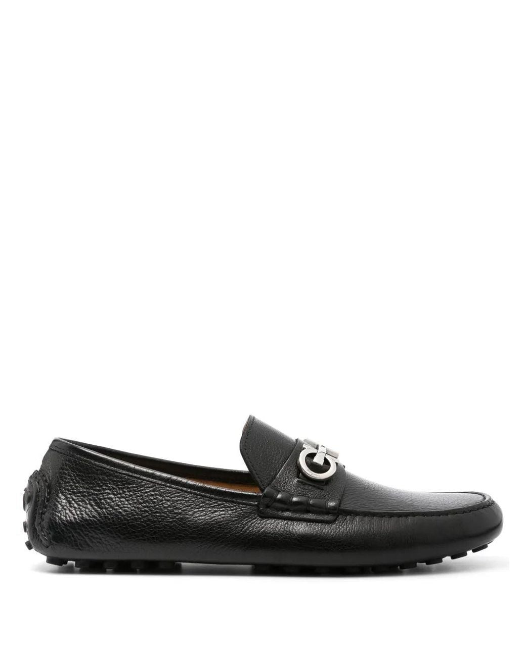 Ferragamo Black Ferragamo Grazioso Leather Loafer for men