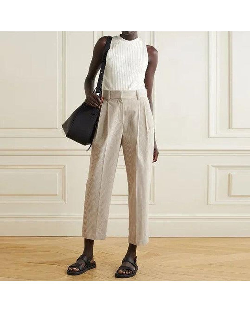Brunello Cucinelli Black Relaxed Corduroy Trousers