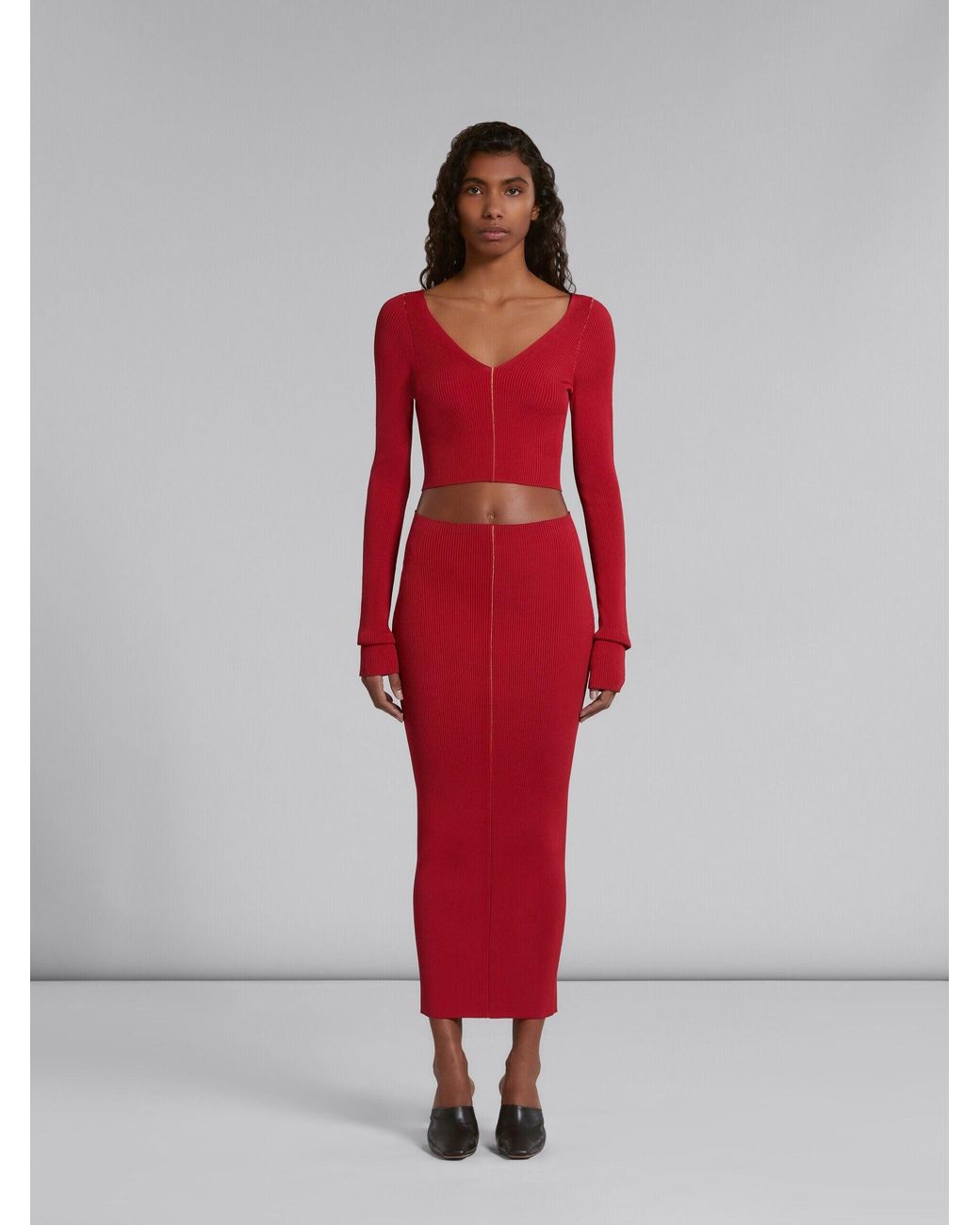 Marni Red Skirt