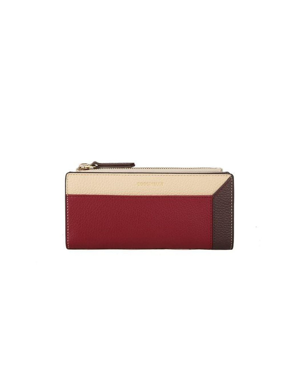 Coccinelle Natural Wallet Ribes-Betu-Brun Cowhide Bags