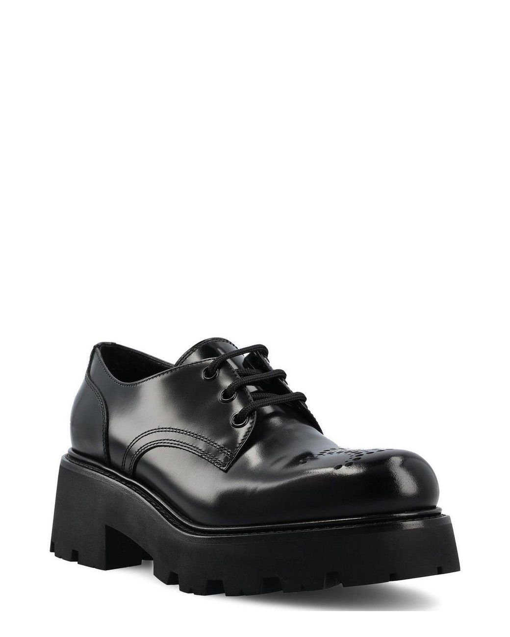 【関税&送料込】Celine Triomphe Rangers Derby Shoes Celine Triomphe Ranger Derby Shoes in Black | Lyst