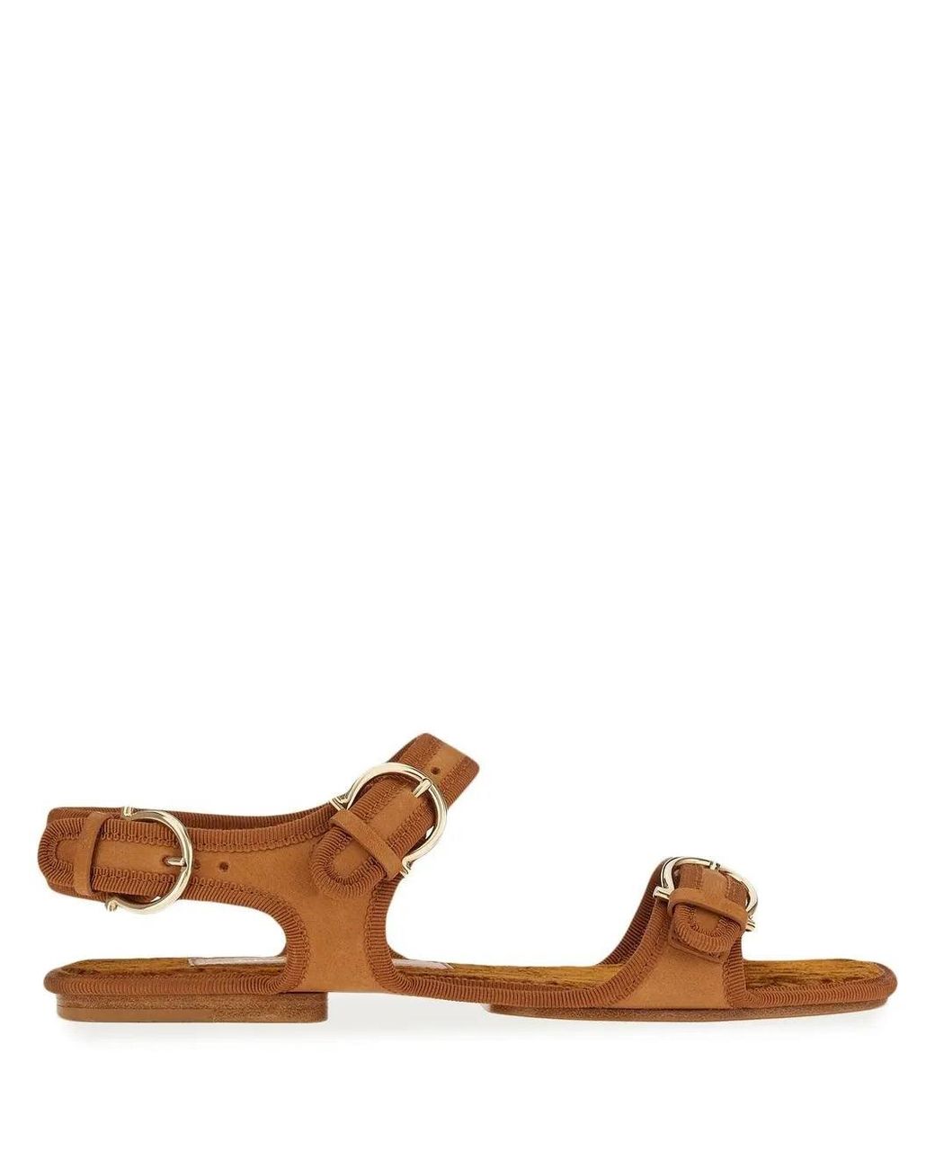 Ferragamo Brown Nomadic Stories Leather Sandal