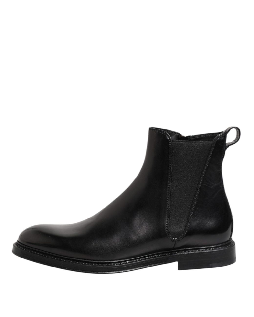 Dolce & Gabbana Black Side Zip Ankle Boots for men