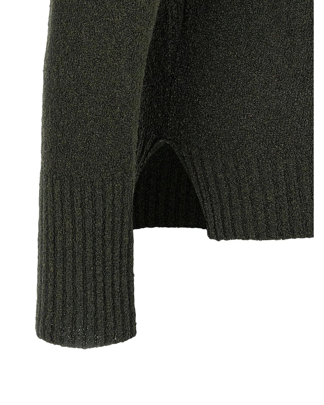 Ma'ry'ya Green Bouclé Cotton Polo for men