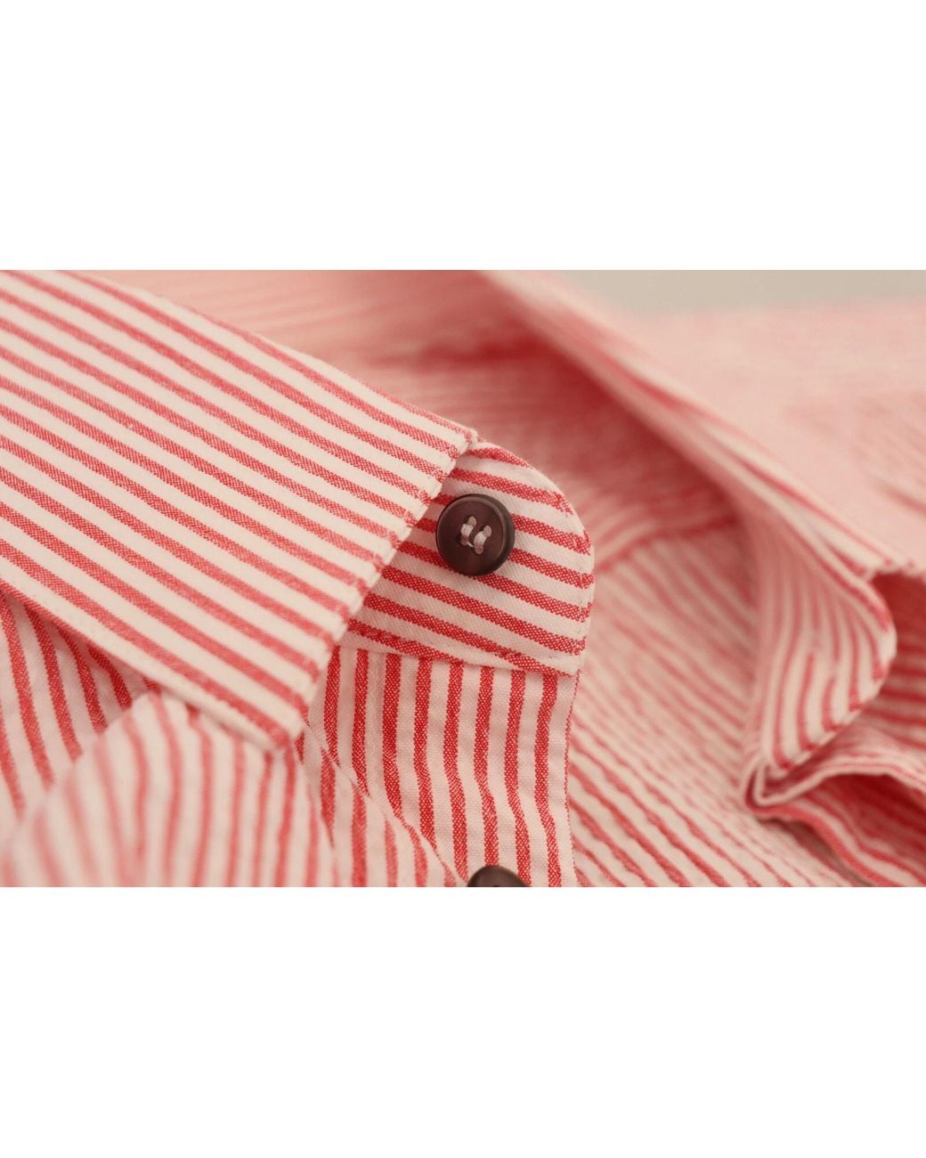 Dolce & Gabbana Pink Red White Striped Cotton Short Sleeve Shirt for men