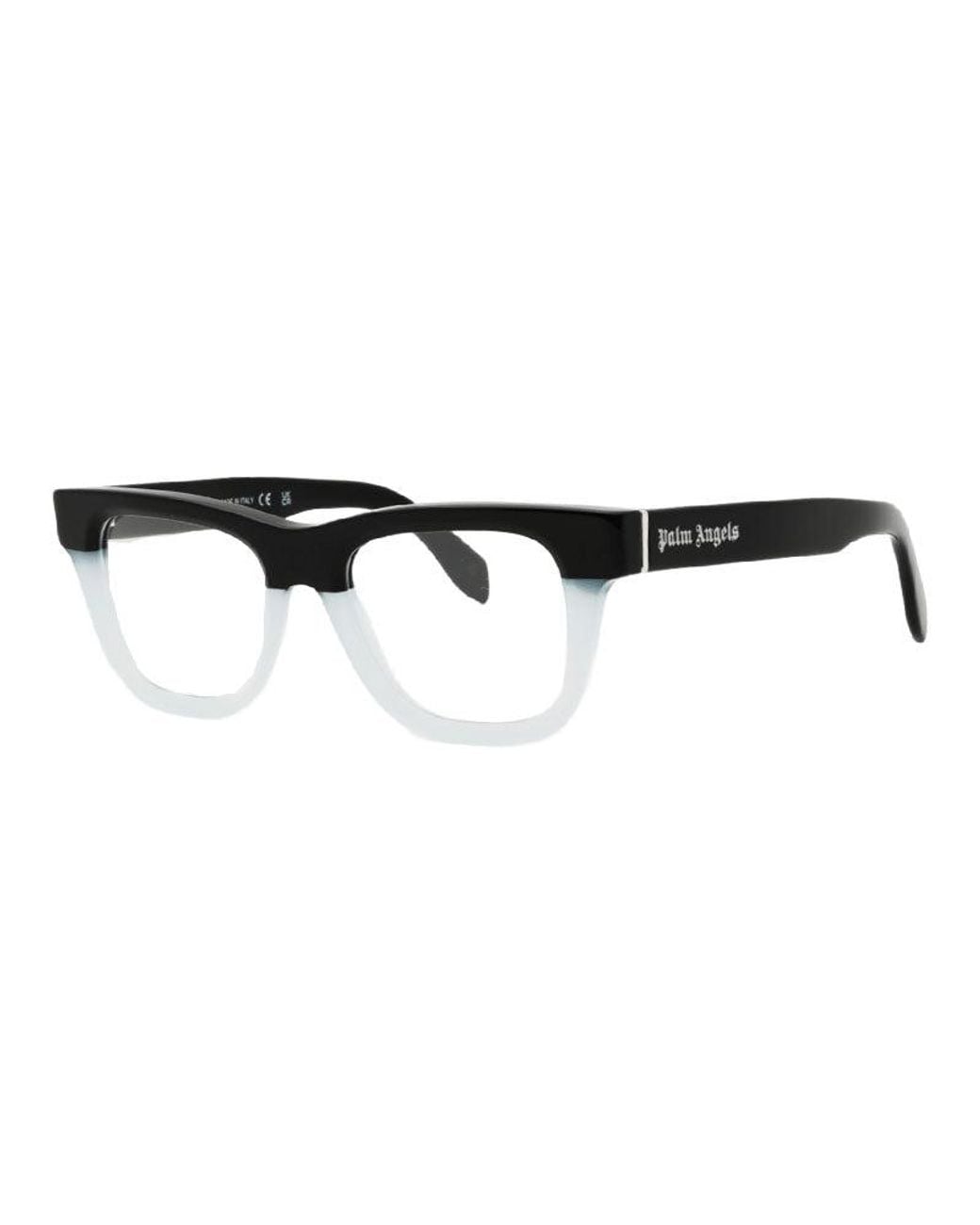 Palm Angels Black Frame And Lens Eyeglasses