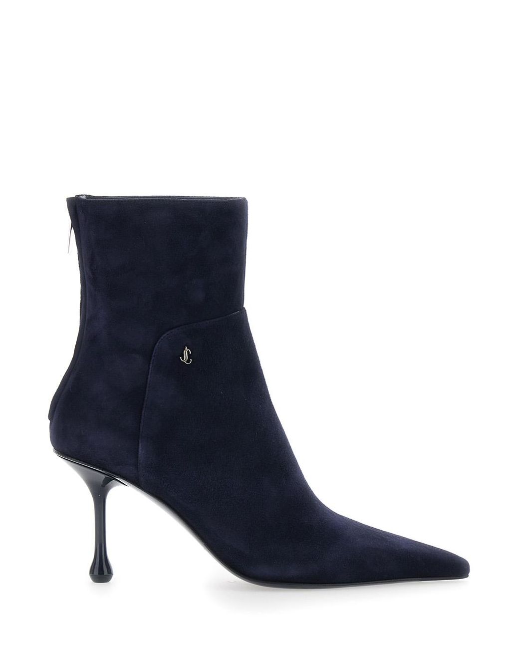 Jimmy Choo Blue Boots Cycas Ab 80 Suede Lamb Leather