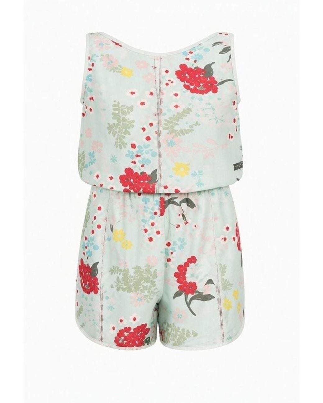 Pinko White Pinko Floral Viscose Jumpsuit