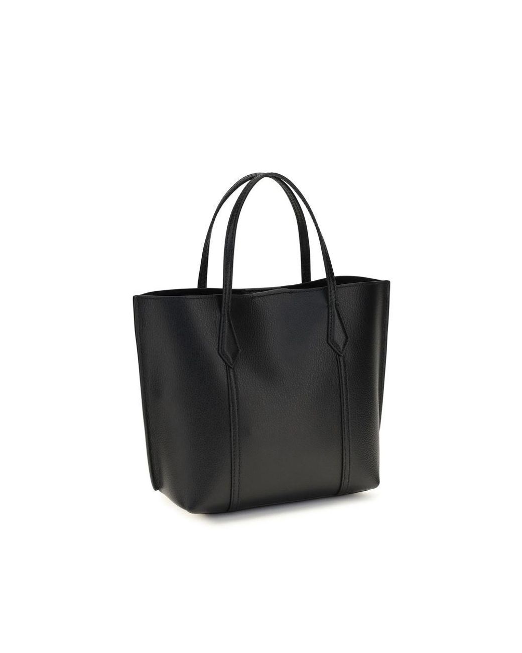 Tory Burch Black Calf Leather Bos Taurus Handbag