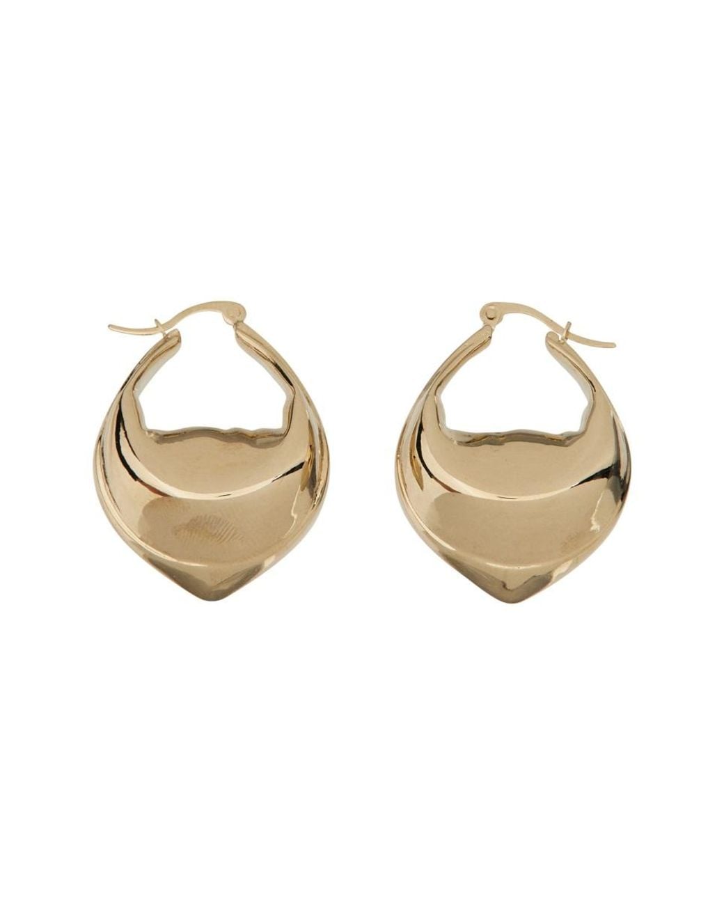 FEDERICO CINA Metallic Tortellini Earrings Brass