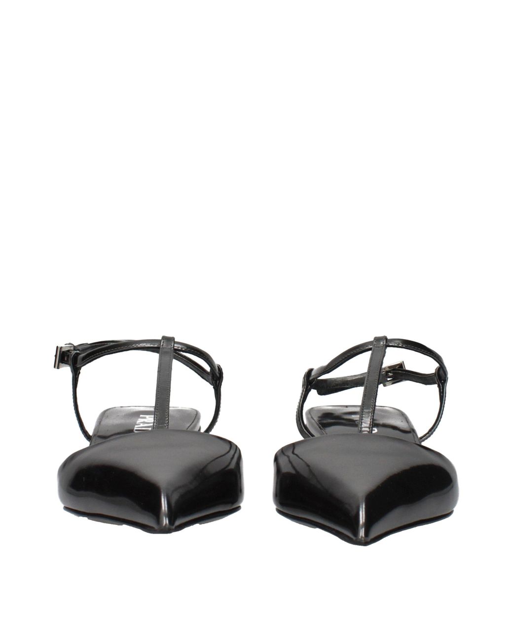 Prada Black Sandals/Anthracite Leather