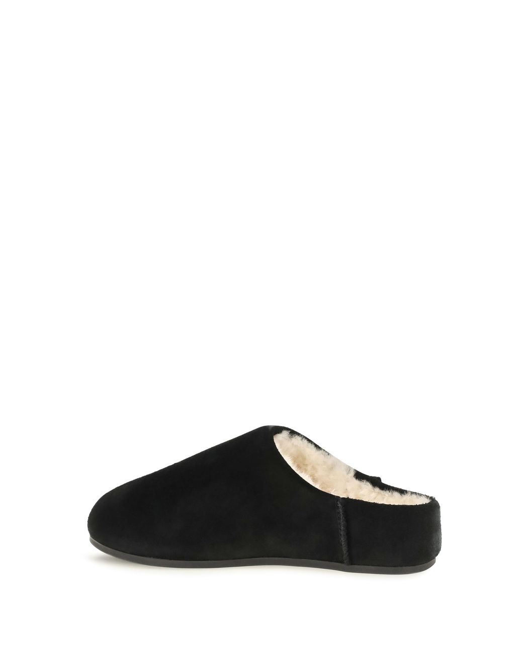 Ugg Black Elea Slip-On Mules Upper: Mutton; Sole: Rubber Sandal