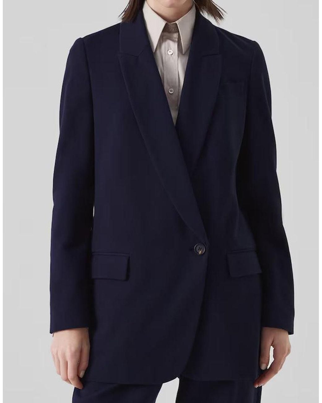Brunello Cucinelli Blue Tailored Cotton Jacket