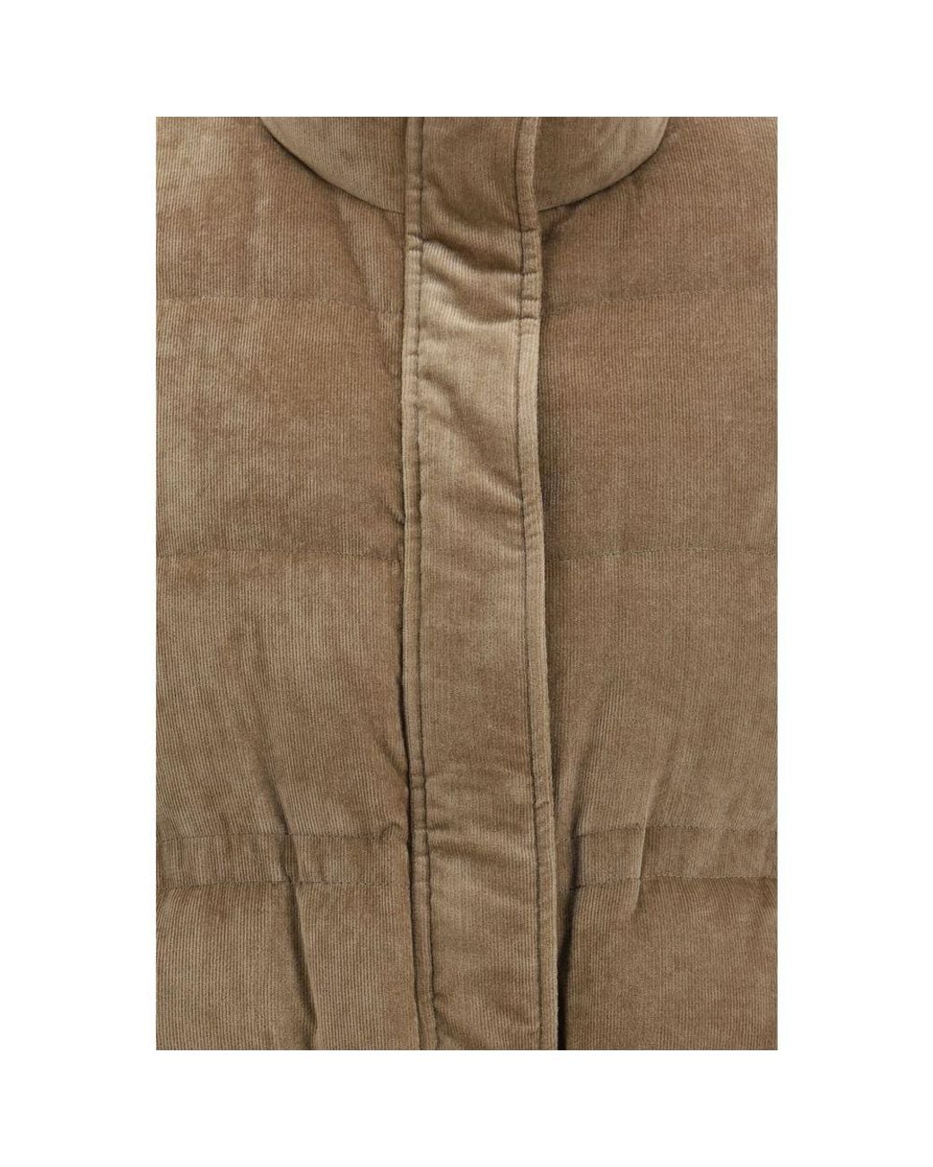 Brunello Cucinelli Natural Beige Viscose Sleeveless Jacket