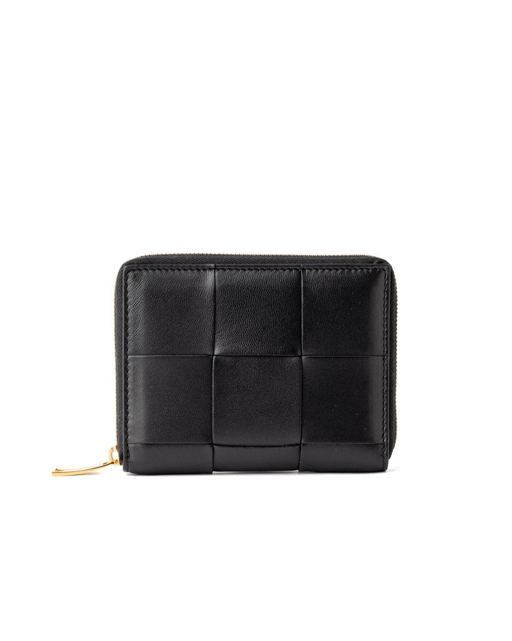 Bottega Veneta Black Bottega Veneta Quilted Leather Wallet for men