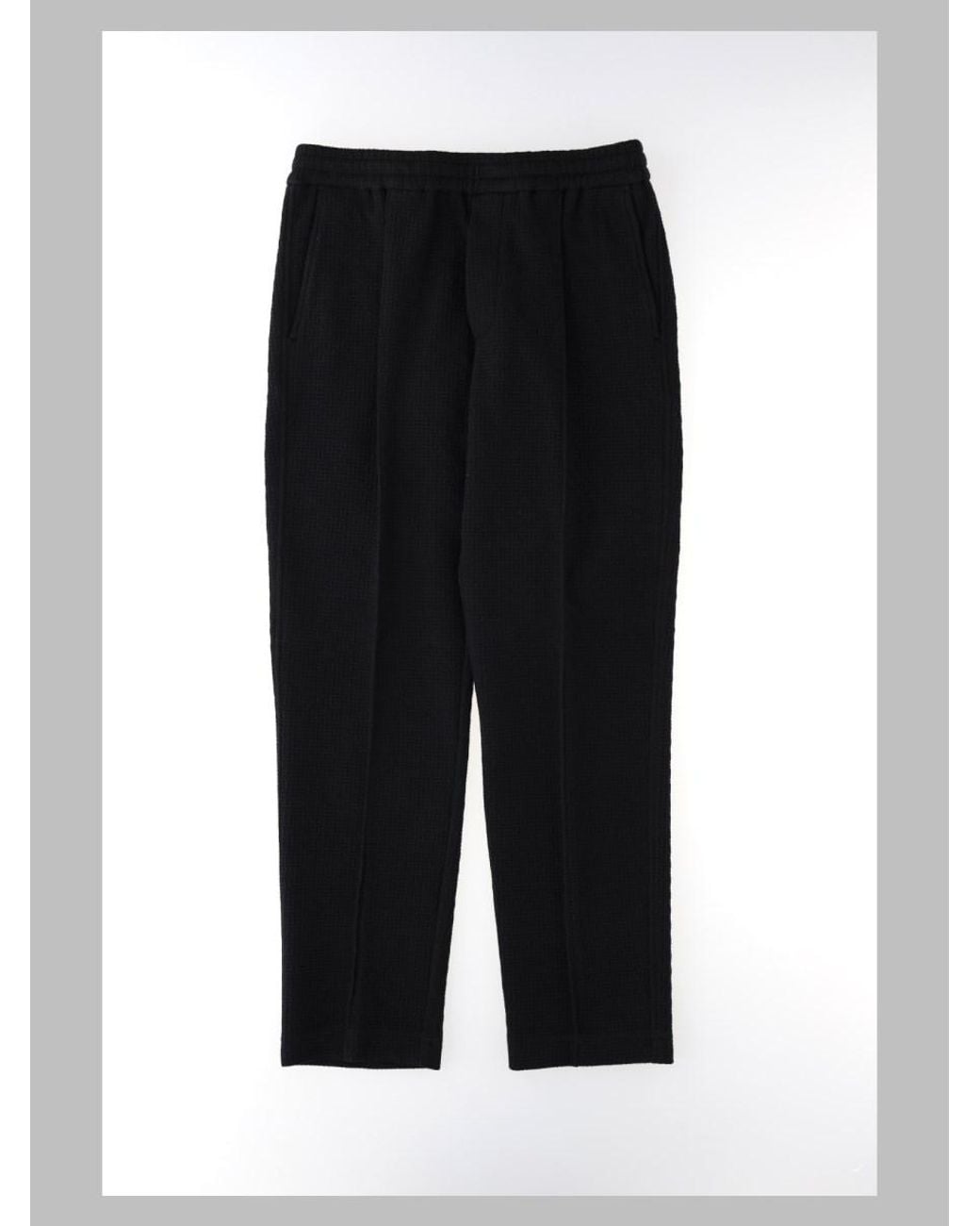 Paolo Pecora Black Duomo Chino Trousers Polyamide Cotton Elastane for men
