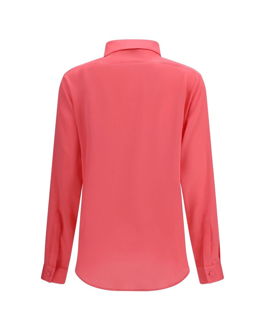 Tom Ford Red Tuxedo Shirt Pleated Bib Silk