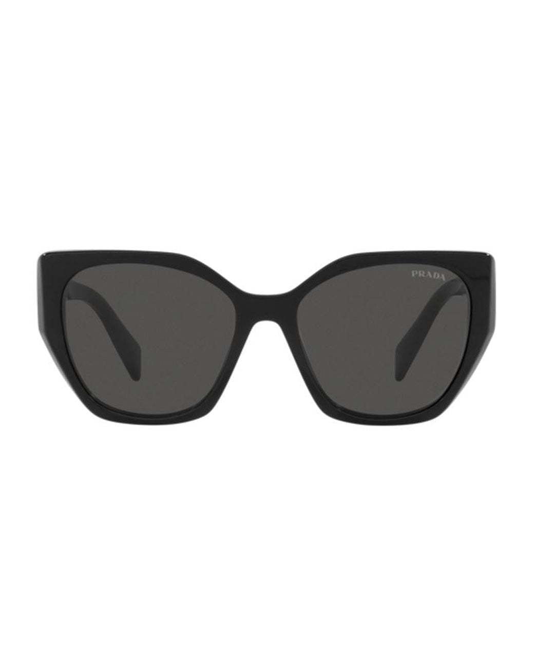 Prada Black Sunglasses Square Full Rim, Frame And Dark Lens Pr19Zs1Ab5S0