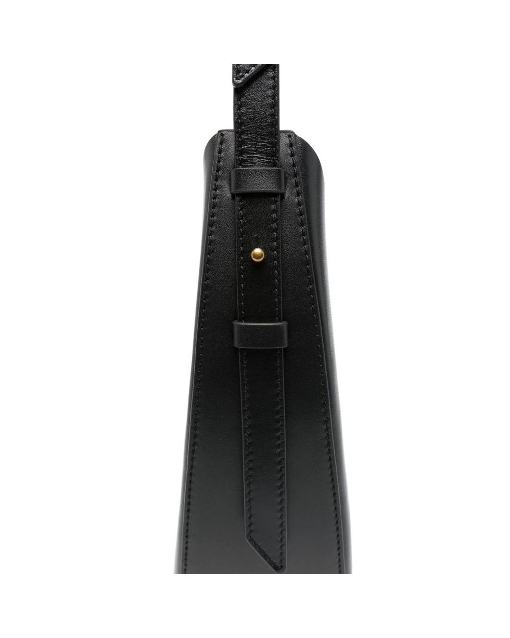 Soeur Black Wino Crescent Sheepskin Shoulder Bag