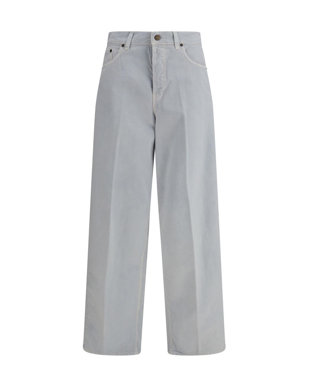 Haikure Gray Bethany Twill 45 Jeans Cotton; Linen
