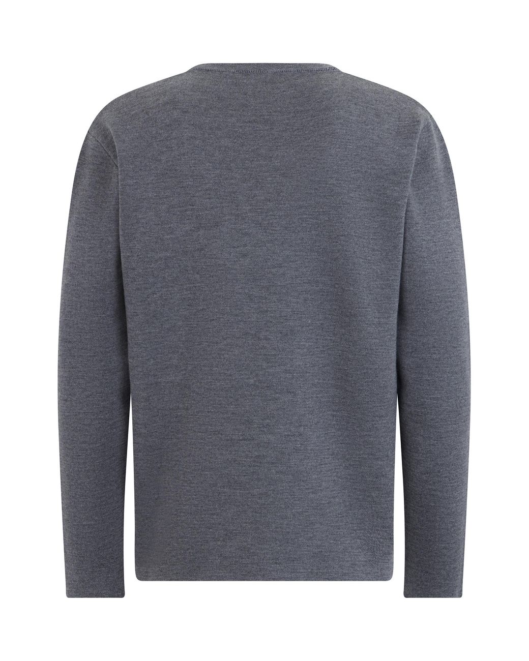 Slowear Gray Crewneck Sweater Virgin Wool Sweatshirts for men