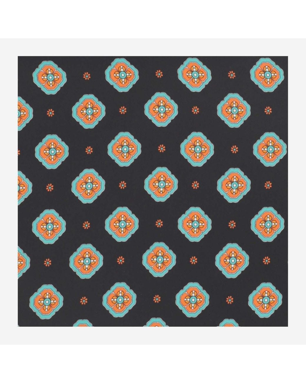 Alberto Biani Blue Floral Pattern Silk Foulard Scarf
