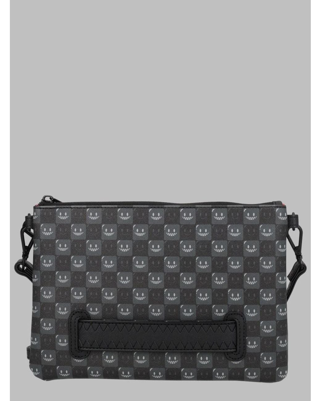 Sprayground Gray Sharks Paris Clutch Bag Polyvinyl Chloride