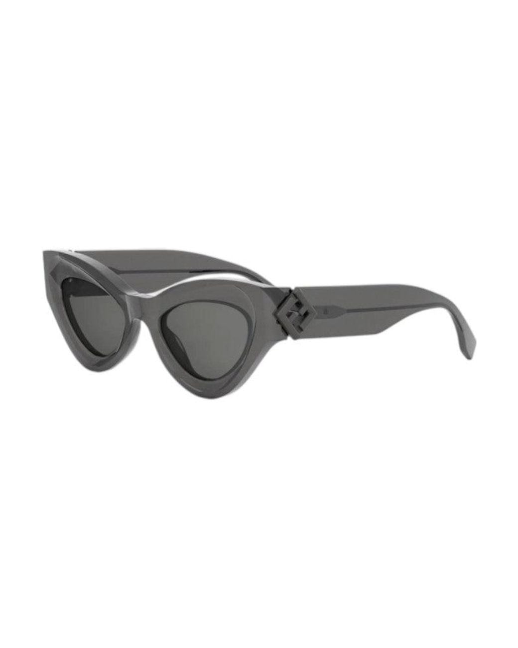 Fendi Gray Cat-Eye Sunglasses