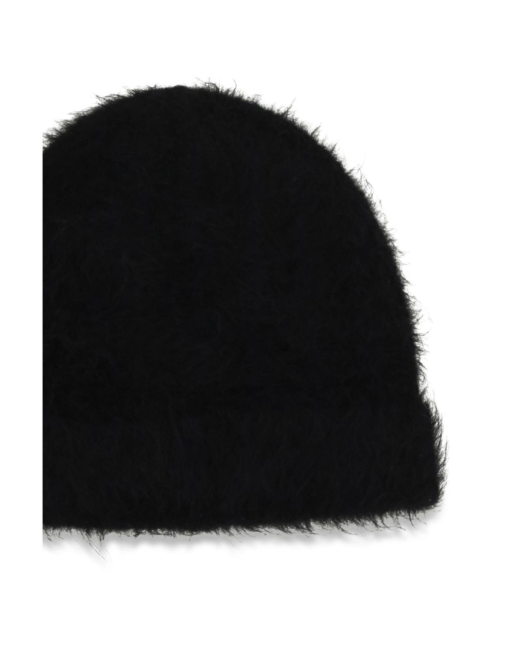 Séfr Black Séfr Fuzzy Alpaca-Blend Beanie for men